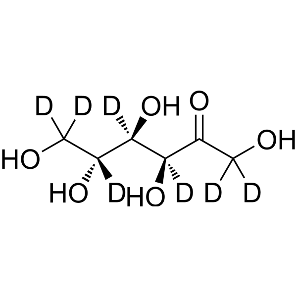 D-Fructose-d<sub>7</sub> Chemical Structure