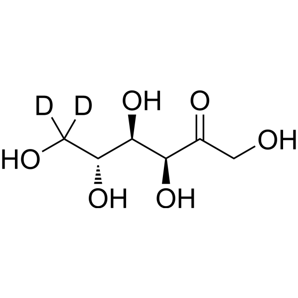D-Fructose-d<sub>2</sub> Chemical Structure