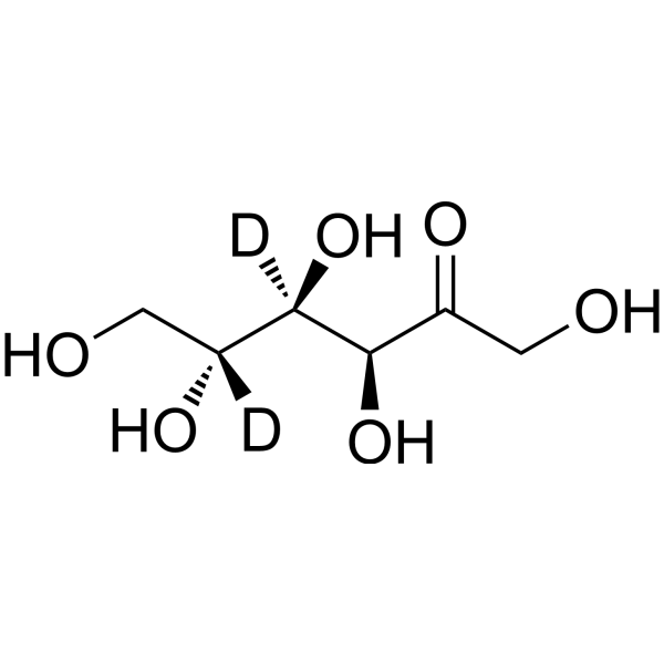 D-Fructose-d<sub>2</sub>-1 Chemical Structure