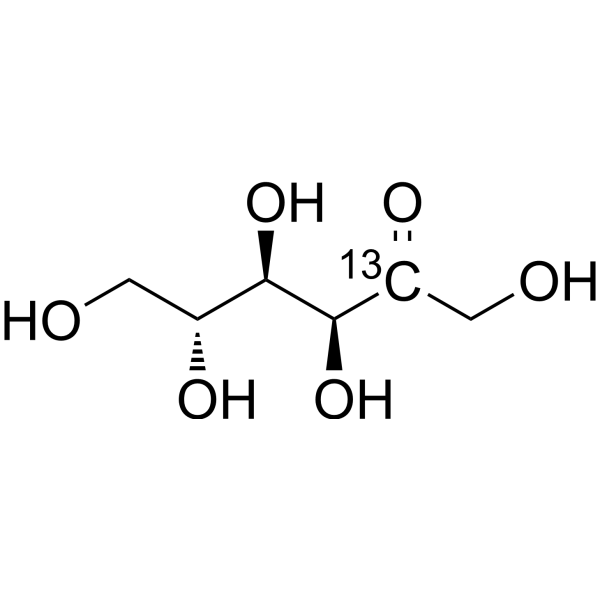 D-Fructose-<sup>13</sup>C-1 Chemical Structure