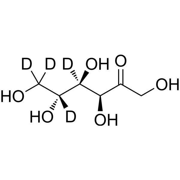 D-Fructose-d<sub>4</sub> Chemical Structure
