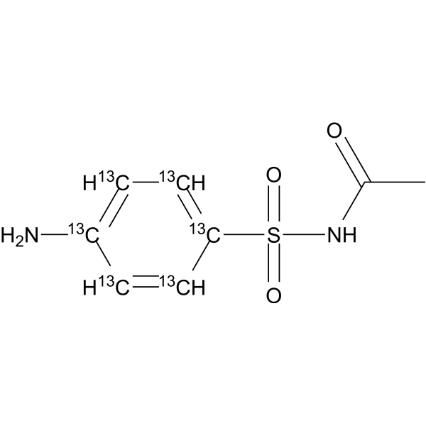 Sulfacetamide-<sup>13</sup>C<sub>6</sub> Chemical Structure