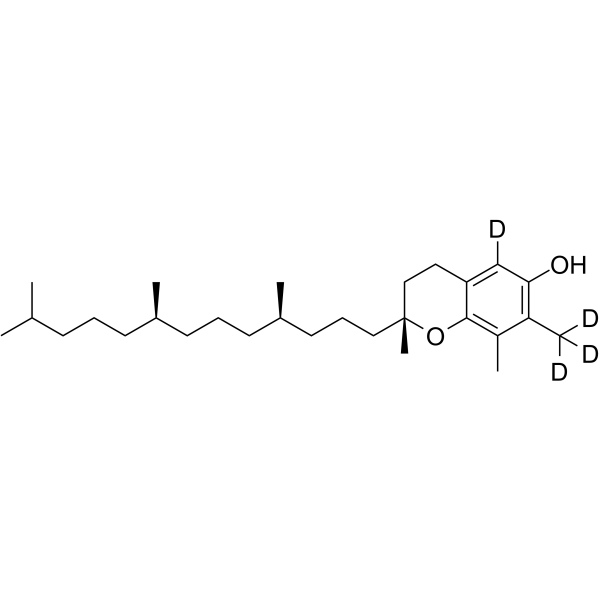 γ-Tocopherol-d<sub>4</sub> Chemical Structure