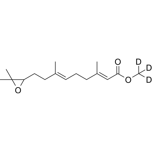 (Rac)-Juvenile Hormone III-d<sub>3</sub> Chemical Structure
