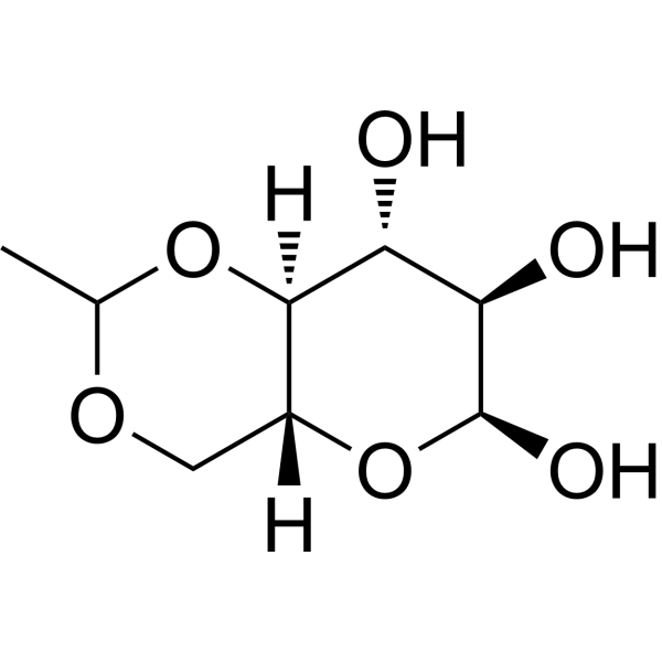 4,6-O-Ethylidene-α-D-glucose Chemical Structure