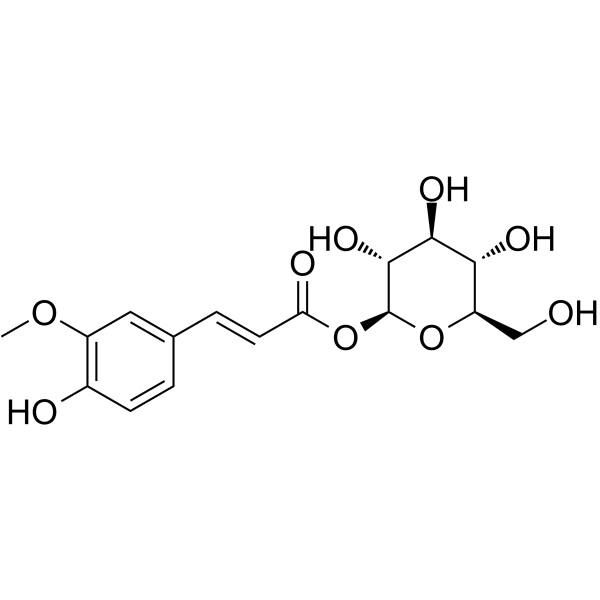 Ferulic acid acyl-β-D-glucoside Chemical Structure