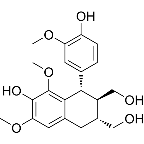 (+)-8-Methoxyisolariciresinol Chemical Structure