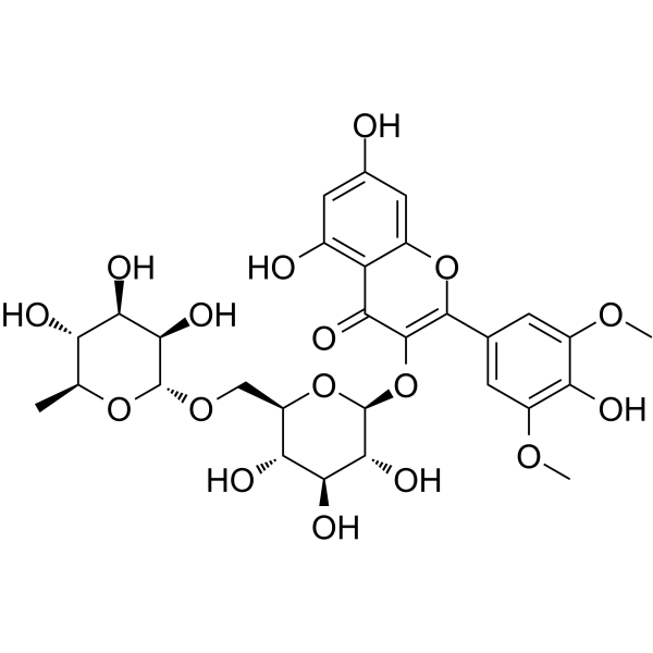 Syringetin-3-O-rutinoside Chemical Structure