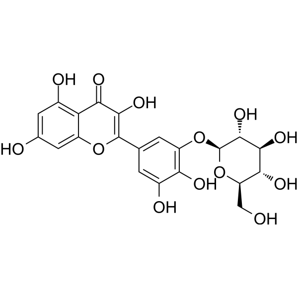 Myricetin 3'-glucoside Chemical Structure