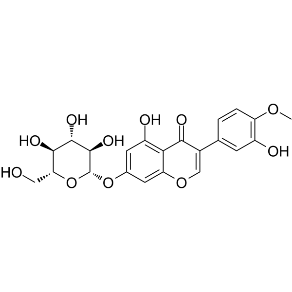 Pratensein-7-O-β-<em>D</em>-glucopyranoside