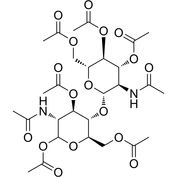 Chitobiose octaacetate Chemical Structure
