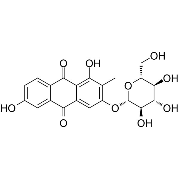 <em>3</em>-(β-D-Glucopyranosyloxy)-1,6-dihydroxy-2-<em>methyl</em>-9,10-anthracenedione