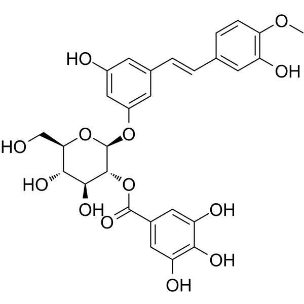 Rhaponticin 2′′-<em>O</em>-gallate