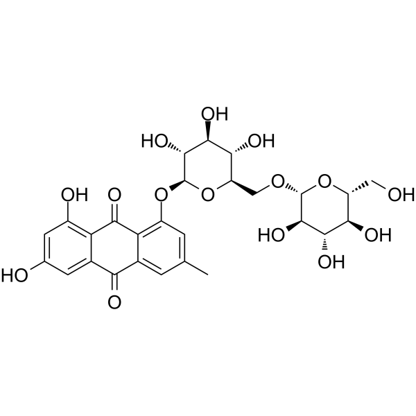 Emodin-1-O-β-gentiobioside Chemical Structure
