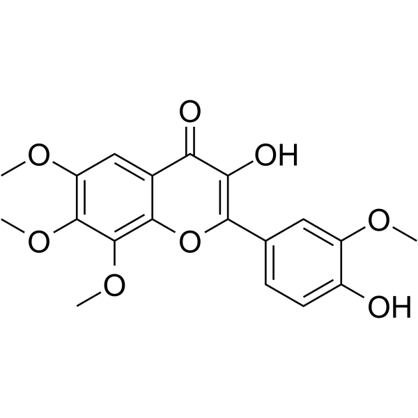 4'-Hydroxy-6,7,8,3'-tetramethoxyflavonol Chemical Structure