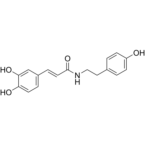 N-trans-Caffeoyltyramine Chemical Structure