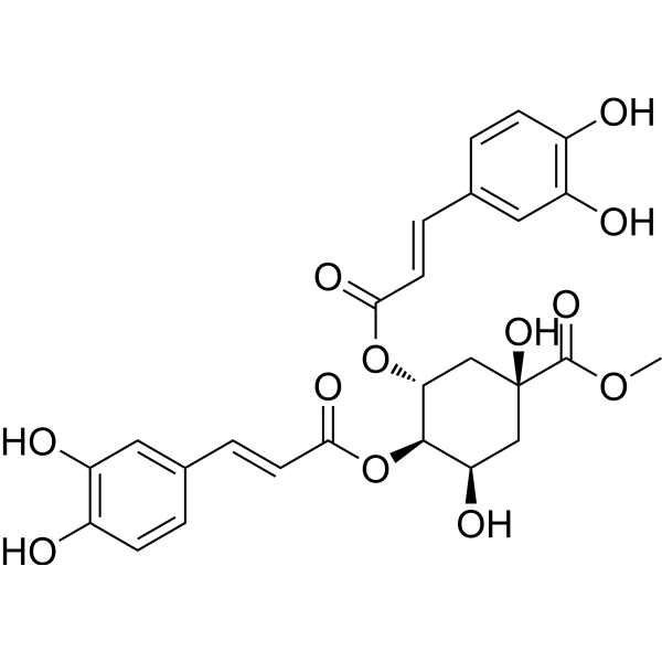 3,4-Di-O-caffeoyl quinic acid methyl ester Chemical Structure