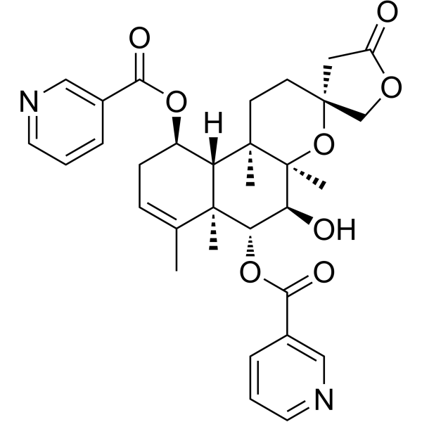 6-O-Nicotinoylscutebarbatine G Chemical Structure