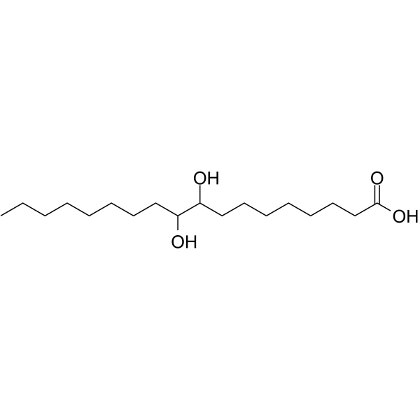 9,10-Dihydroxystearic acid Chemical Structure