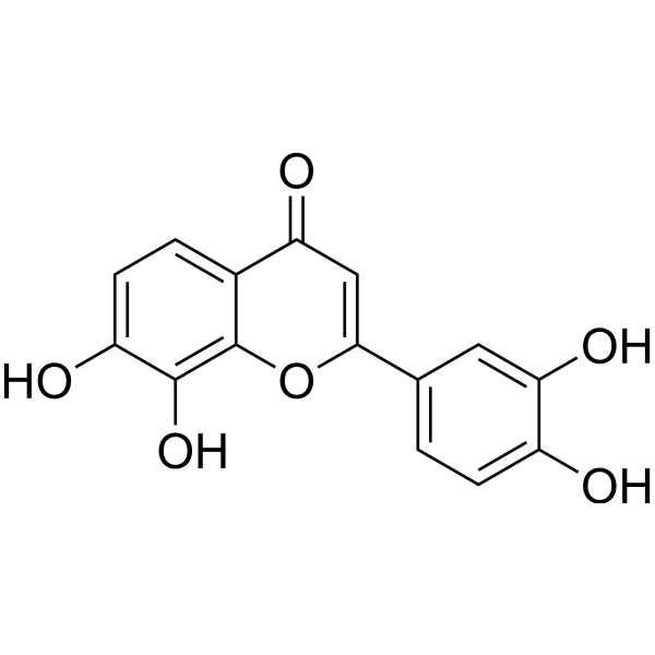 7,8,3′,4′-Tetrahydroxyflavone Chemical Structure