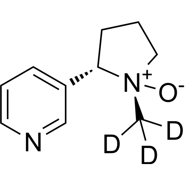 (1′S,2′S)-Nicotine-1'-oxide-d<sub>3</sub> Chemical Structure
