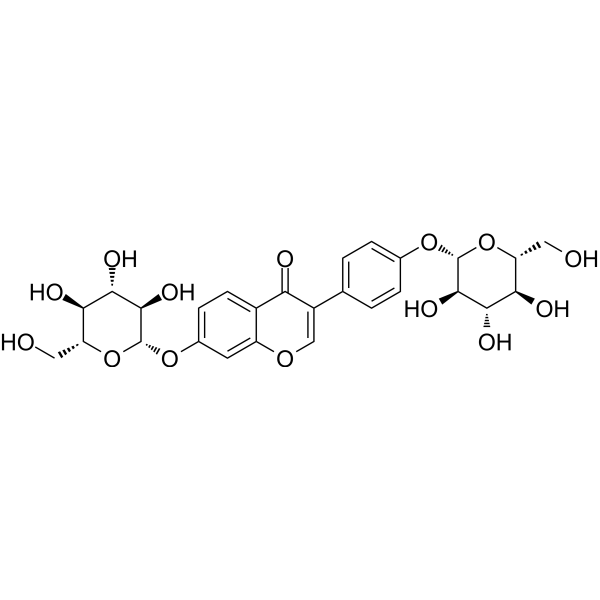 Daidzein-4',7-diglucoside Chemical Structure