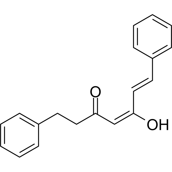 5-Hydroxy-1,7-diphenyl-4E,6E-dien-3-heptanone Chemical Structure