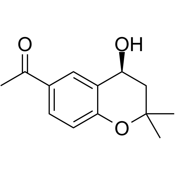 (S)-1-(4-Hydroxy-2,2-dimethylchroman-6-yl)ethanone Chemical Structure