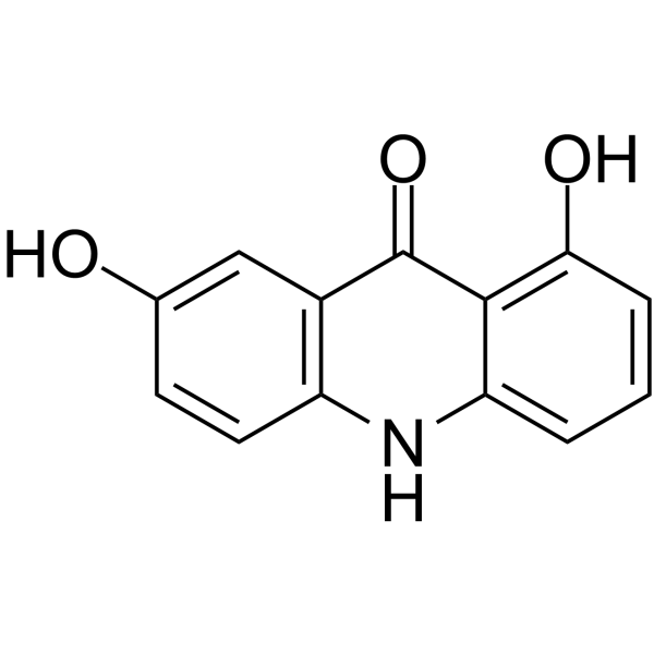 1,7-Dihydroxyacridone Chemical Structure