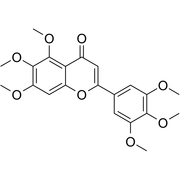 3′,4′,5′,5,6,7-Hexamethoxyflavone Chemical Structure