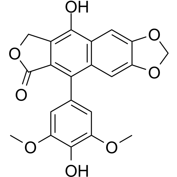 4'-Demethyldehydropodophyllotoxin Chemical Structure