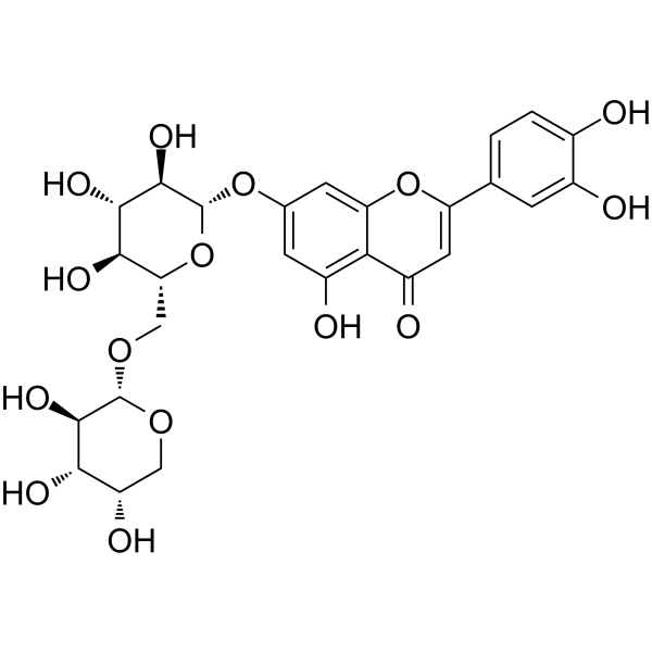 Luteolin-7-O-α-<em>L</em>-arabinopyranosyl (1→6)-β-<em>D</em>-glucopyranoside