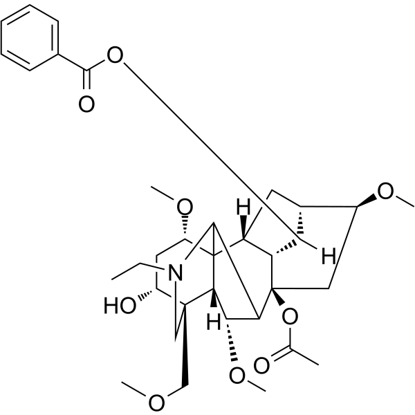 13-Dehydroxyindaconitine Chemical Structure
