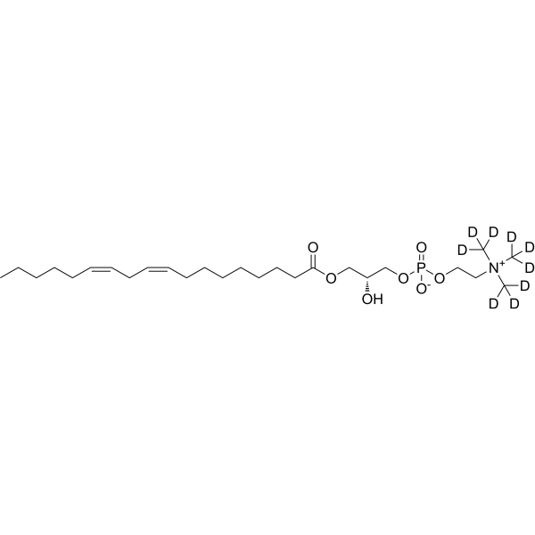 Lysophosphatidylcholine 18:2-d<sub>9</sub> Chemical Structure