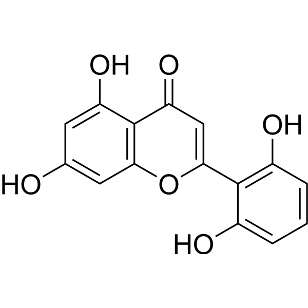 5,7,2',6'-Tetrahydroxyflavone Chemical Structure