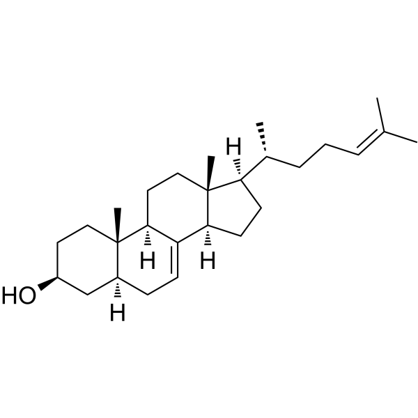 5α-Cholesta-7,24-dien-3β-ol Chemical Structure