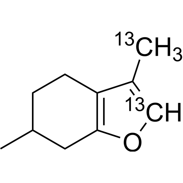 Menthofuran-<sup>13</sup>C<sub>2</sub> Chemical Structure