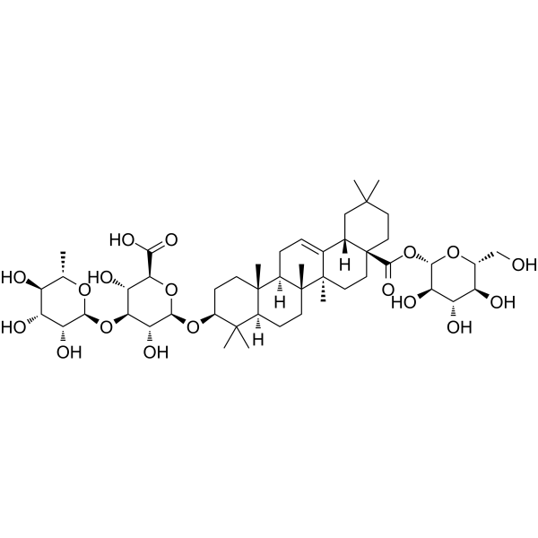 β-<em>D</em>-glucopyranosyl-[α-<em>L</em>-rhamnopyranosyl-(1→3)-βD-glucuronopyranosyl-(1→3)]-3β-hydroxyolean-12-ene28-oate