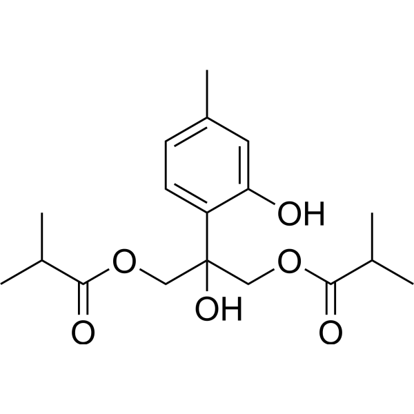 8-<em>Hydroxy</em>-9,10-diisobutyryloxythymol