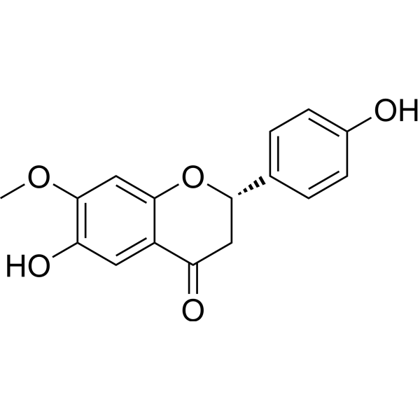 6,4'-Dihydroxy-7-methoxyflavanone Chemical Structure