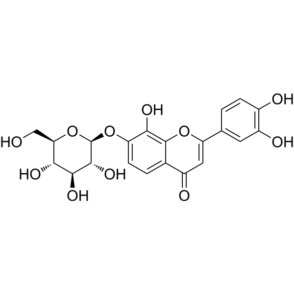 8,3′,4′-Trihydroxyflavone-7-O-β-D-glucopyranoside Chemical Structure