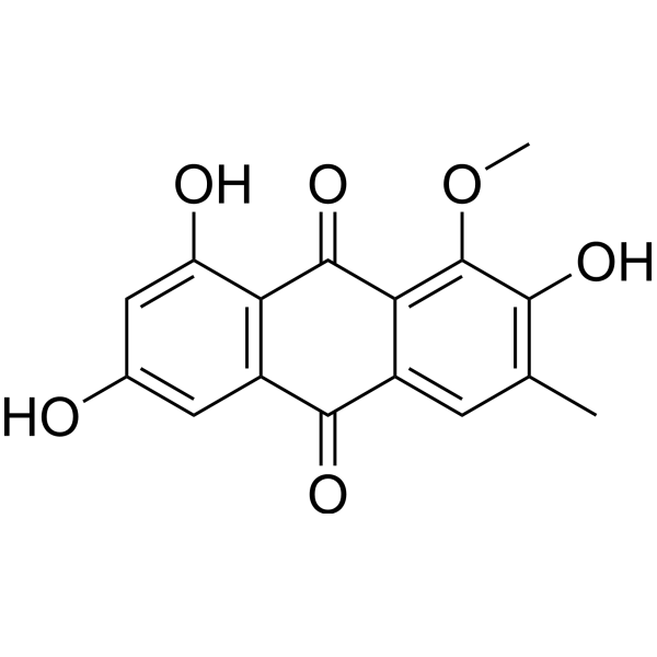 2-Hydroxyl emodin-1-methyl ether Chemical Structure