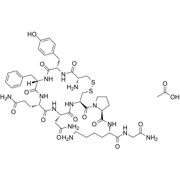 Lysipressin acetate Chemical Structure