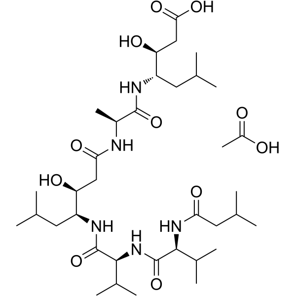 Pepstatin acetate Chemical Structure
