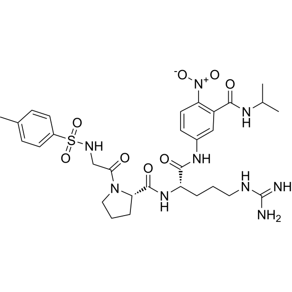 Tos-Gly-Pro-Arg-ANBA-IPA Chemical Structure