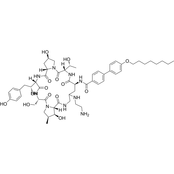 Aminocandin Chemical Structure