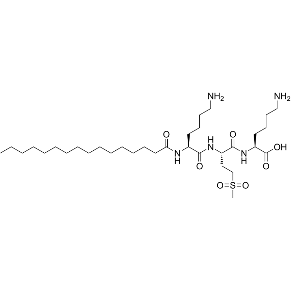 Palmitoyl tripeptide-38 Chemical Structure