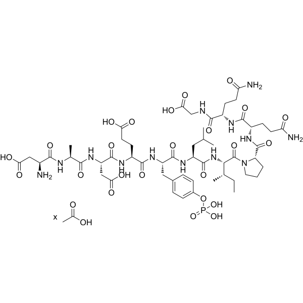 EGF Receptor Substrate 2 (Phospho-Tyr5) (acetate) Chemical Structure