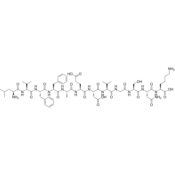 β Amyloid(17-28) human Chemical Structure