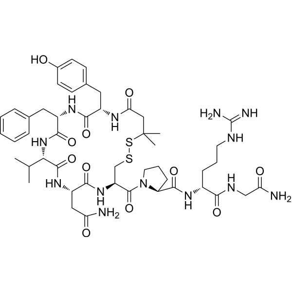 [Deamino-Pen1,Val4,D-Arg8]-vasopressin Chemical Structure